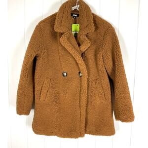 Apparis‎ Kids Anouch Sherpa Teddy Coat in Camel Size 16 NWT